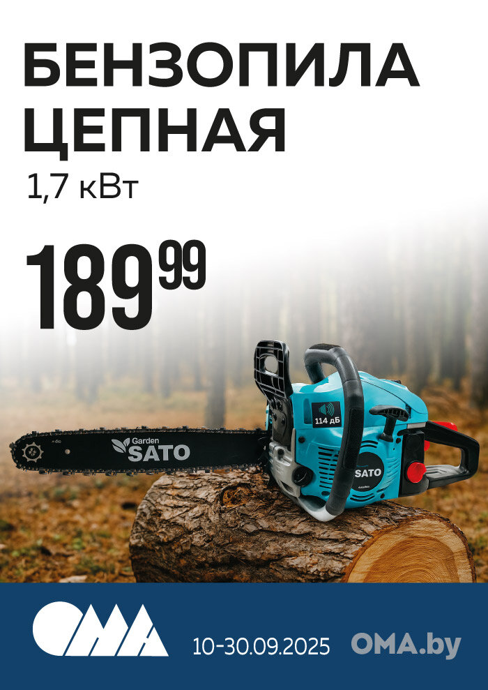 Бензопила цепная в ОМА